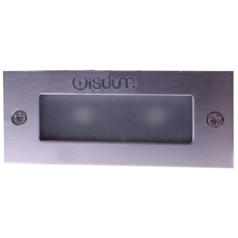TRADE SHOP - Segnapasso Led Incasso Calpestabile Ip65 Rettangolare Da 2w Freddo Caldo - -Bianco Caldo      -