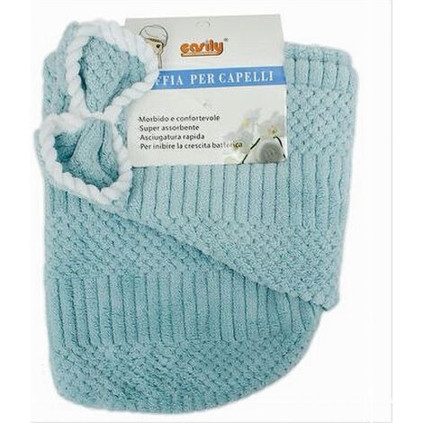 Dianoo 2PC Cuffia Per Asciugare I Capelli Microfibra, Turbante Per Capelli Ad Asciugatura Rapida, Cuffia Da Doccia Morbida Per Capelli Lunghi E Folti - 2