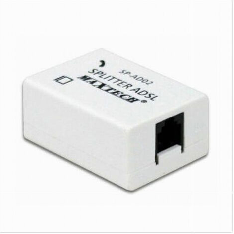 TRADE SHOP - Filtro Adsl Splitter Telefonico Rj11 3 Ingressi Femmina Sdoppiatore Maxtech Sp-ad02 - (1/2)