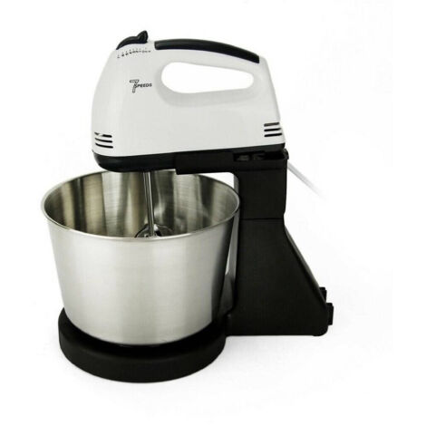 TRADE SHOP - Frusta Elettrica Sbattitore Sc-1620 Con Ciotola 7 Velocità Mixer Impastare -