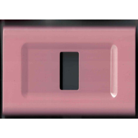 TRADE SHOP - Placchette Placche In Abs Serie Magic Elite Bticino Compatibili Color Copriprese - Rosa -3 fori -