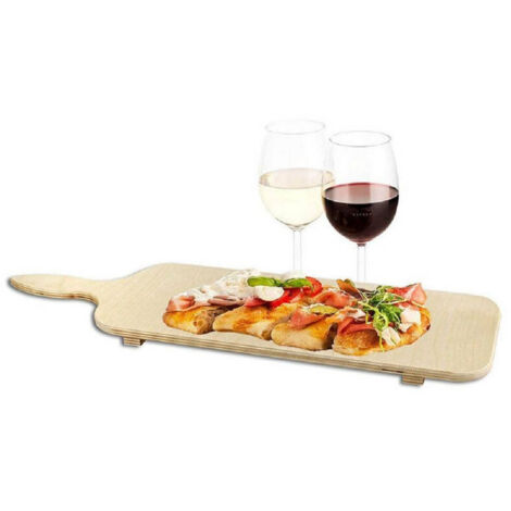 TrAdE Shop Traesio - Tagliere In Legno X Aperitivo Antipasto Lungo 45 Cm Buffet Bar Ristorante Snack -