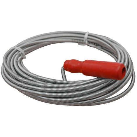 TRADE SHOP - Molla Cavo Stura Lavandino Fogne Scarico Lavabo Sturafogne Manuale 7,5 Mt -