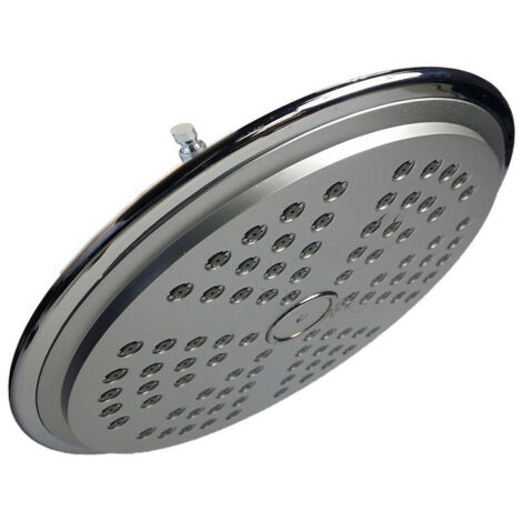 TRADE SHOP - Soffione Doccia Rotondo 20x20 Cm Per Bagno Effetto Pioggia Sottile Cromato 93008 -