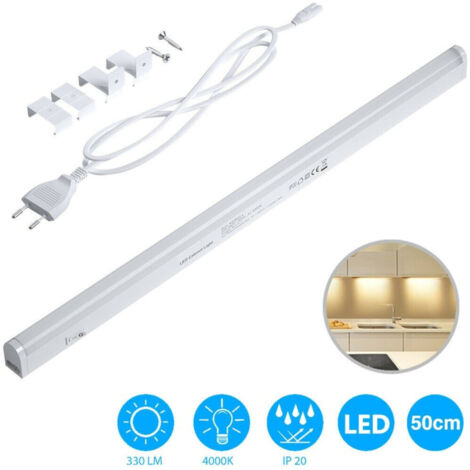 TRADE SHOP - Lampada Luce Sottopensile 50cm Mobili Cucina Armadio Barra Led 750lm Bianco - -Bianco Caldo      -