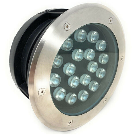 TRADE SHOP - Faretto Incasso 18w Calpestabile Segnapasso Ip67 Luce 6500k 4000k 3000k Es08-18 - -Bianco Freddo -
