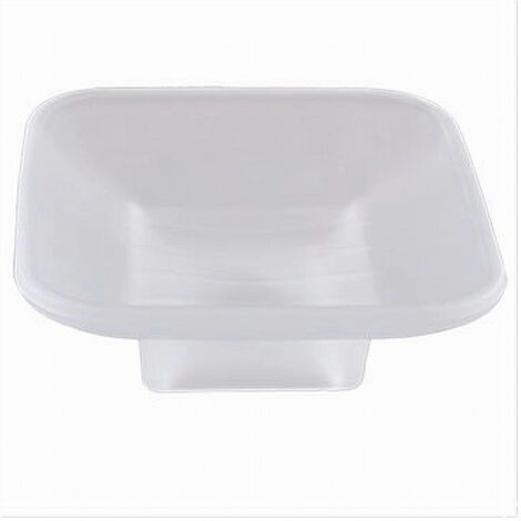 TRADE SHOP - Piattino Ricambio Porta Sapone In Vetro Satinato Quadrato Bagno Accessorio 87264 -