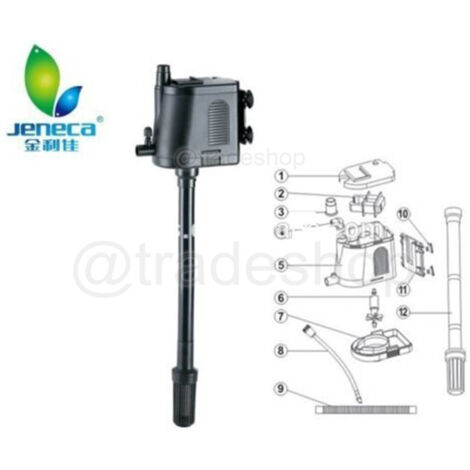 TRADE SHOP - Filtro Interno Pompa Sommergibile Per Acquario 15w 900 L/h Ipf-1990 Jeneca -
