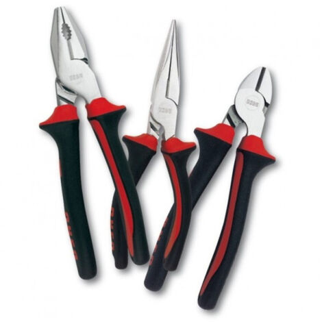 TrAdE Shop Traesio - Kit Set 3 Pezzi Pinze Pinza Tronchese Trinchesina A Punta Attrezzi Da Lavoro -