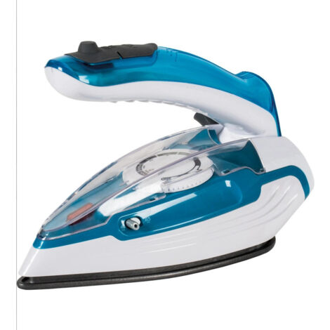 TRADE SHOP - Ferro Da Stiro Pieghevole A Vapore Da Viaggio Portatile 1100 Stiratura Verticale -