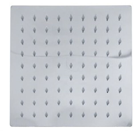 TRADE SHOP - Soffione Doccia Quadrato 20 X 20 Cm Ugelli Fori Bagno Miscelatore 69122 Moderno -