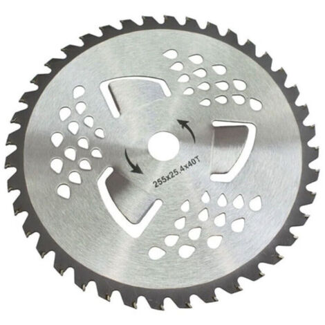 TRADE SHOP - Disco Per Decespugliatore Ricambio Tosaerba 40 Denti ø 255 X 25,4 Mm Gf-0085 - (1/2)
