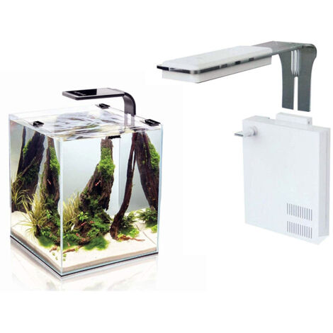 TRADE SHOP - Filtro Sterilizzatore Per Acquario Con Lampada 18 Led 350l/h Stimola Fotosintesi -