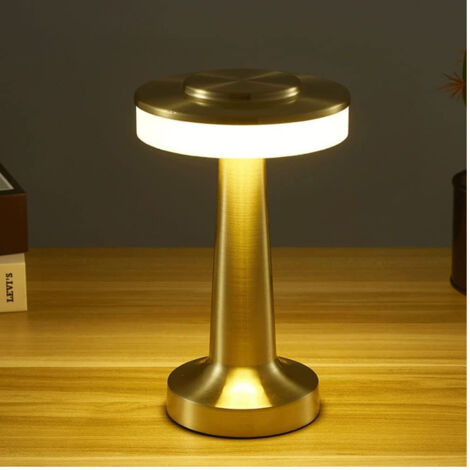 TRADE SHOP - Lampada Scrivania Led Portatile 3 Sfumature Luce Touch Usb Ricaricabile Q-tl145 - (1/5)