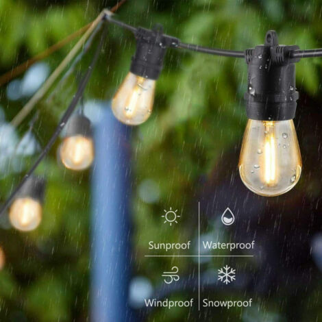 Catena Luminosa Solare LED Per Esterni, 4,5 M, 10 Sfere Beige - Luce Calda, Accensione Automatica, Impermeabile Per Giardino E Terrazza