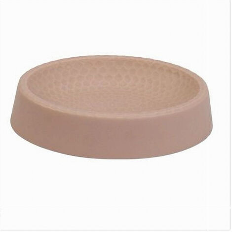 TRADE SHOP - Piattino Per Sapone Decorato Rosa Portasaponetta Moderno Accessori Bagno 79784 -