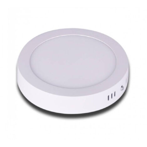 TRADE SHOP - Pannello Plafoniera Led 12w Tondo Pvc Luce Bianco Caldo Freddo Naturale P170b - -Bianco Freddo - (1/3)