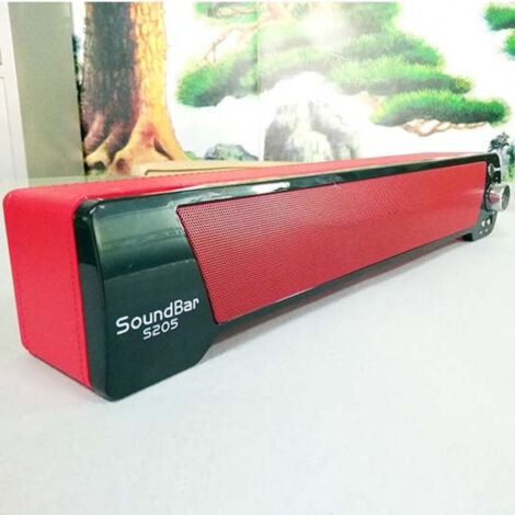 TRADE SHOP - Soundbar S205 Dolby Potenza 20w Bluetooth Usb Extra Bass Portatile Bubwoofer -