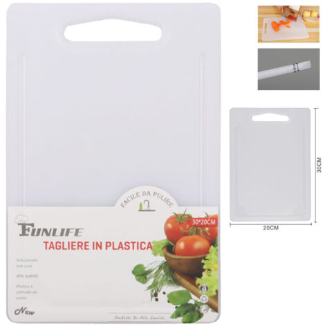 Tagliere Rotondo in Plastica Azzurro Lavabile per Taglio e Servizio Pizza