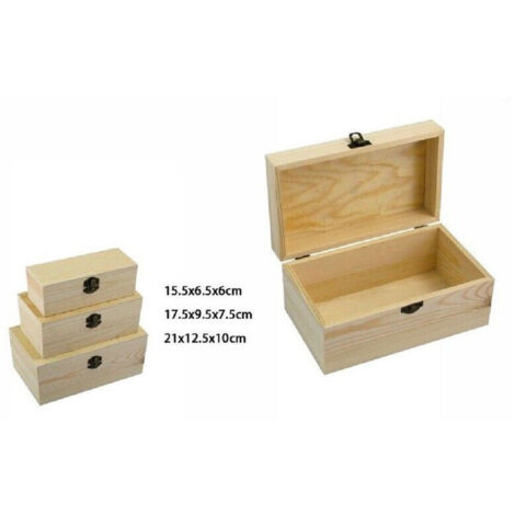TRADE SHOP - Set 3 Scatole In Legno Decoupage Portagioie Matrioska Cofanetto 74016a Ly-dx198 -
