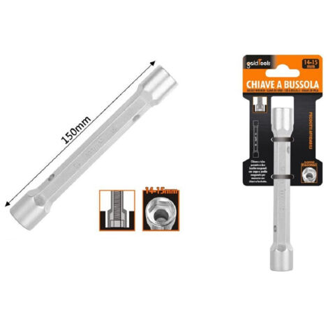 Kaela - Chiave A Bussola Tubo Esagonale Da 150 Mm Doppie Bocche Esagonali 14-15 Mm 97551 - (1/2)