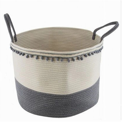 Cesto Organizer Per Scale In Feltro - Portaoggetti Pieghevole Con Manici In Pelle Per Biancheria E Giocattoli - Foto 2