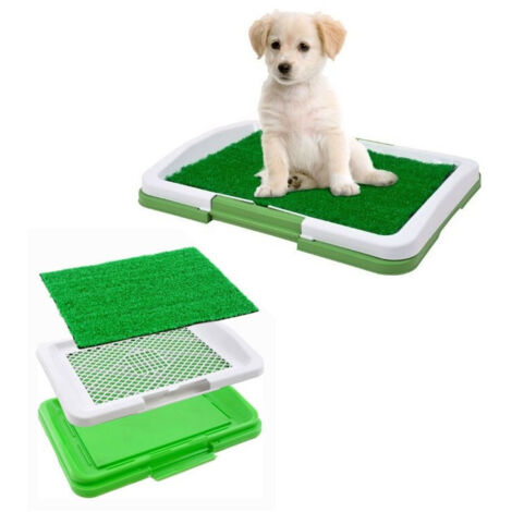 TRADE SHOP - Lettiera Maxi Per Cucciolo Cane Erba Wc Panno Assorbente Potty Cuccioli Casa -