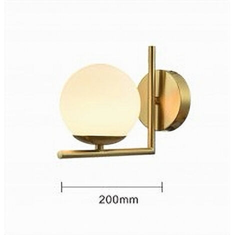Lampada Da Parete Moderna E Creativa Con Paralume Sferico In Vetro Attacco E27 Finitura Oro Applique Da Parete Illuminazione Da Parete Di Personalita Per Camera Da Letto Soggiorno O Corridoio 88301301