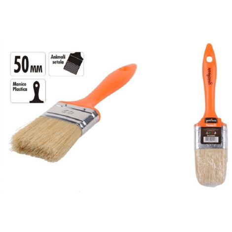 TRADE SHOP - Pennello 50 Mm Pennellessa Con Manico In Plastica Per Pittura Verniciare 90256 -