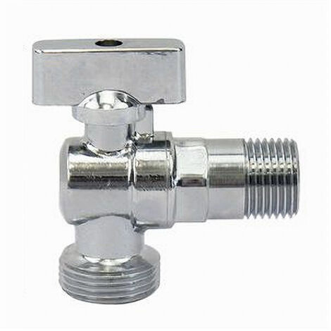 Valvola Angolare Per Rubinetto Lavatrice In Acciaio Inossidabile Grigio 92062403