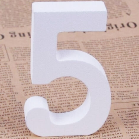Numero 7 In MDF Bianco 11 Cm Per Decorazioni E Lavoretti Fai-da-te - Rayher 62707000 - 2