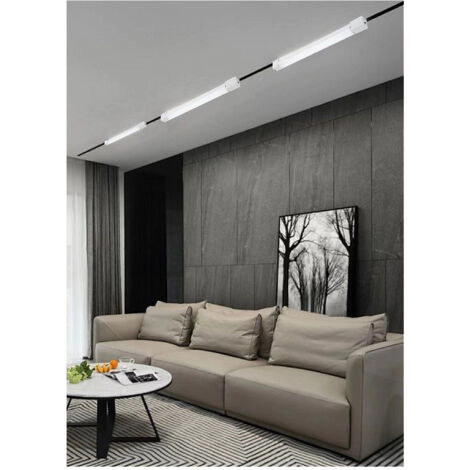TRADE SHOP - Faretto Led Lineare Per Binario Track Monofase 20 Watt Orientabile Cct Pst-57-3c - Bianco