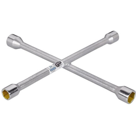 TRADE SHOP - Chiave A Croce In Acciaio Per Sostituzione Ruote Auto Macchina 17 19 21 23 Mm -