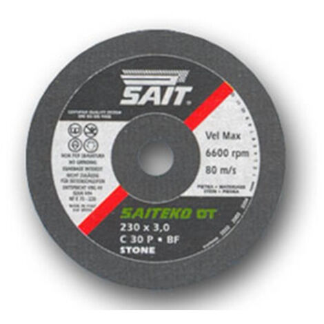 TRADE SHOP - Disco Per Flex Taglio Ferro Metallo Diametro 115 X 1.6 Saiteko Sait Eko -