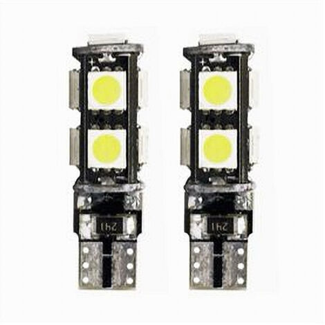 TRADE SHOP - Lampadine Di Posizione T10 Maxtech T-105050 12v 9led Canbus Ultra Luminose 6000k - (1/2)
