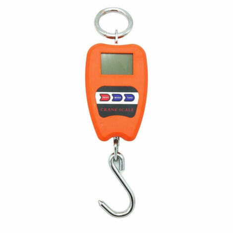 TRADE SHOP - Bilancia Digitale Professionale Gancio Dinamometro Molla 100 Kg Sospesa -