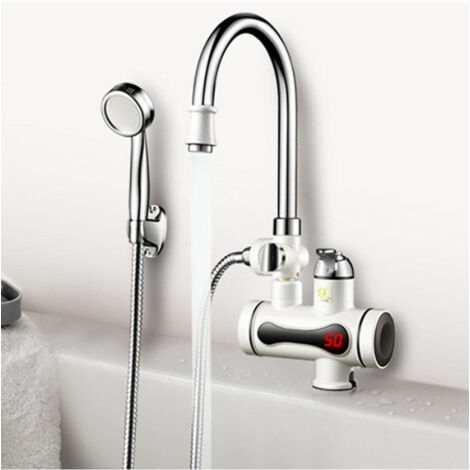 TrAdE Shop Traesio - Riscaldatore Istantaneo Acqua Calda Rubinetto Elettrico Doccia Cucina Bagno -