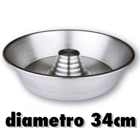 Trade Shop Traesio - Stampo Da Forno Ruoto Con Cono Ciambelle Casatielli Bakery Torte Rustici Cm.34 -