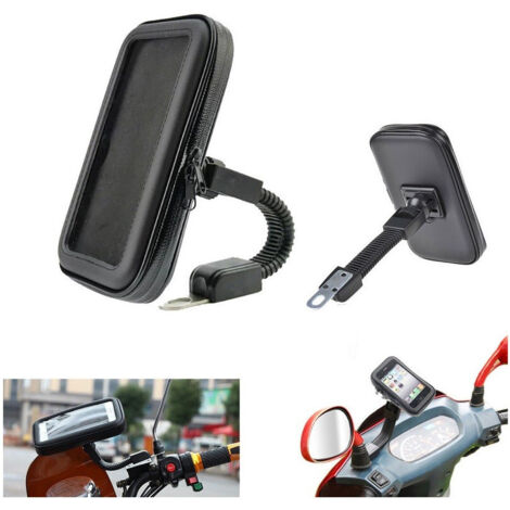 TRADE SHOP - Porta Cellulare Supporto Bici Moto Custodia Impermeabile Smartphone 5" 6" - (1/3)