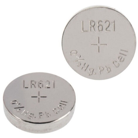 TRADE SHOP - Pile Alkaline Lr621/g1 1.5v 12mah Batterie Bottone Telecomandi Orologi Maxtech -