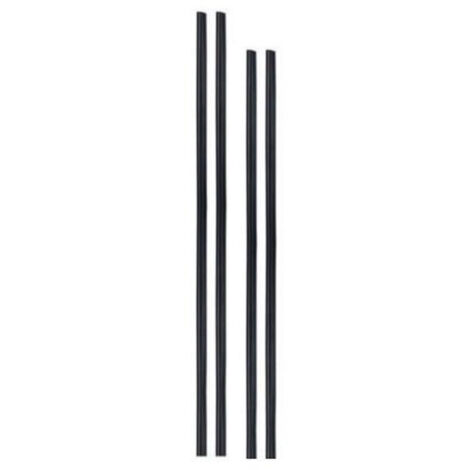 TRADE SHOP - Set 4 Paracolpi Striscia Profilo Portiera Auto Tuning Neri 88cm 68cm -