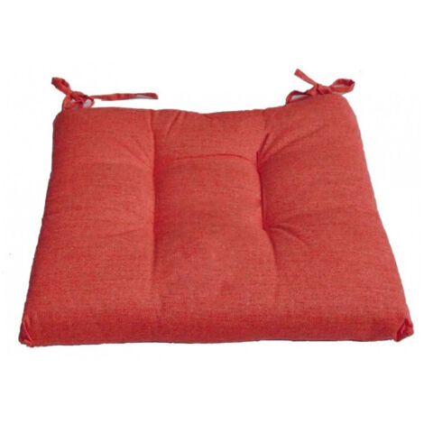 TRADE SHOP - 6 Copri Sedia Cuscini Margot Con 2 Laccetti Lacci Cuscino Per Sedie Imbottito -