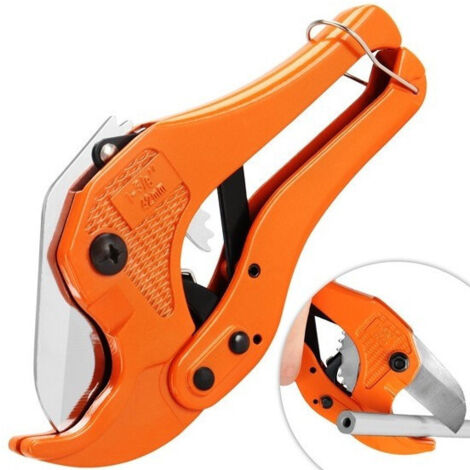 TRADE SHOP - Pinza Tagliatubi A Cricchetto Per Tubi In Pvc 42 Mm Per Professionisti Idraulico - (1/5)