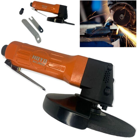 TRADE SHOP - Smerigliatrice Angolare Ad Aria Compressa Lavorazione Metallo 125mm Attacco 1/4" - (1/5)