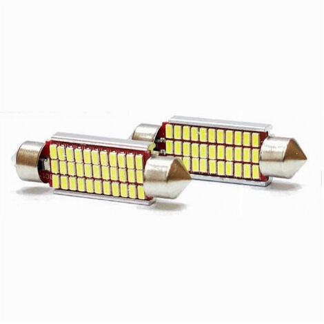 TRADE SHOP - 2 Coppie Lampadine Posizione Sv8.5 Canbus Maxtech L-p053 12v 42mm 33led 10w 6000k - (1/2)