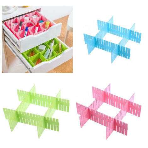 Divisori per Cassetti Regolabile,Espandibili 32-56Cm,Organizzatore