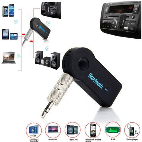 TRADE SHOP - Ricevitore Vivavoce Auto Bluetooth 3.0 Edr Aux Adattatore Audio Bt310 - (1/5)