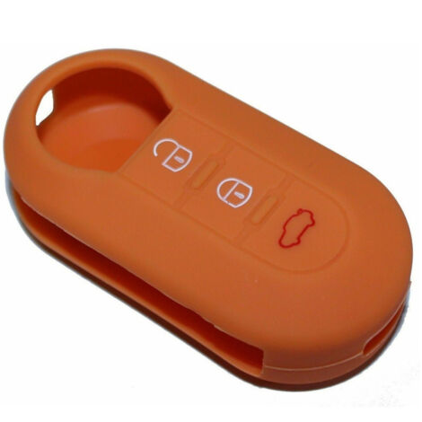 Cover In TPU Lucida Per Chiave Fiat 500, 500L, Grande Punto, Panda, Bravo, Lancia Delta/Ypsilon/Musa – Colore Blu - 5