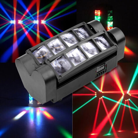 2 Teste Mobili Laser RGB 6 Occhi Per DJ, Party, Pub - DMX, 7.2kg - Nuove - Foto 2