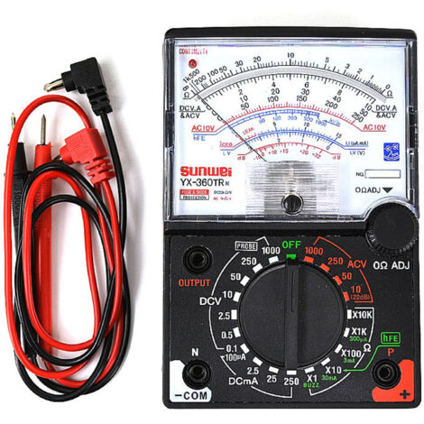 TrAdE Shop Traesio - Misuratore Analogico Portatile Voltmetro Amperometro Ohmmetro Yx-360trn - (1/5)